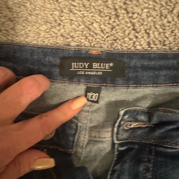 Judy Blue dark crop Wide Leg Jeans size 11 STRETCH - Picture 4 of 5